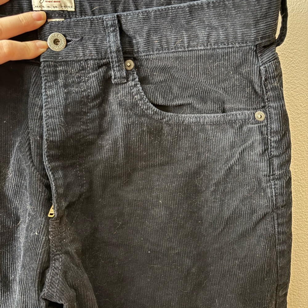 Men's Navy Corduroy Pants